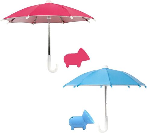 2Pack Phone Umbrella, Cell Phone Umbrella for Sun Shade Mobile Phone Holder with Universal Adjustable Cute suction Cup For Outdoor, Beach in Kuwait