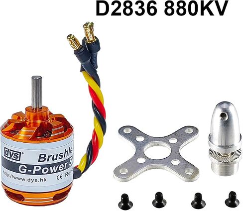 DYS D2836 1500KV/1120KV/880KV/750KV Brushless Outrunner Motor 2-4S for Multicopter RC Aircraft Fixed-Wing UAV (D2836 750KV) in Saudi Arabia