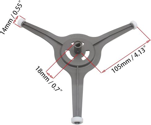 1 Pc Microwave Triple Arm Turntable Ring Rotating Ring Roller Glass Plate Tray Support Holder for 10.6" Microwave Oven Glass Flat Turntable Plate in Saudi Arabia