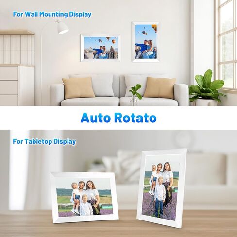 WiFi Digital Picture Frame, 10.1 Inch Digital Photo Frame with1280x800 IPS LCD Touch Screen, 32GB Storage, Auto-Rotate Photo Frame Share Your Photos and Videos via AiMOR App, Black in Saudi Arabia