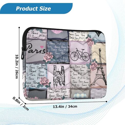Burbuja Pink Bow Bow Laptop Sleeve Cover Cover 13-14 Inch Strockproof Proof Case for Notebud Computer Polyester in Kuwait