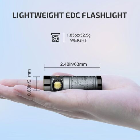 OLIGHT Baton4 Rechargeable EDC Flashlight, Bright Small Light Black in Kuwait