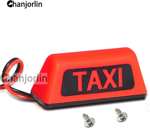 محاكاة RC Taxi Lights Multi-Function Night Flash LED مصباح مصباح السقف زخرفة الضوء ل 1/10 1/8 زاحف على الطريق رالي سيارات الشاحنة HSP TARAXXAS TAMIYA RC4WD D90 AXIAL SCX10 ARRMA (أصفر) in Kuwait