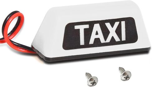 محاكاة RC Taxi Lights Multi-Function Night Flash LED مصباح مصباح السقف زخرفة الضوء ل 1/10 1/8 زاحف على الطريق رالي سيارات الشاحنة HSP TARAXXAS TAMIYA RC4WD D90 AXIAL SCX10 ARRMA (أصفر) in Kuwait