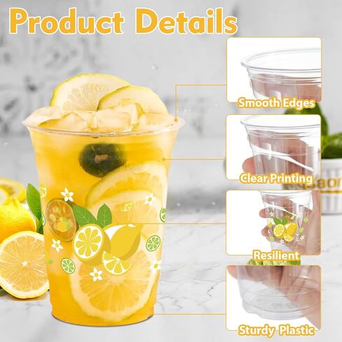 100 Pcs Strawberry Plastic Cups, 12oz Strawberry Disposable Cups for Summer Spring Birthday Party in Saudi Arabia