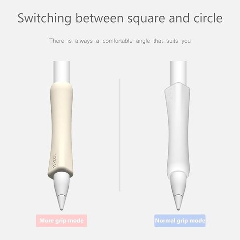 Grip Designed for Apple Pencil Pro/ 2nd Generation/USB-C Support Magnetic Charging, 2 PCS Cover Accessories Compatible with iPad iPencil Stylus Pen(Black,White) in Saudi Arabia