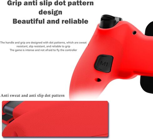 وحدة التحكم في ألعاب السحابة المتنقلة لجهاز iPhone 15/14 ، iPad ، الكمبيوتر اللوحي ، Android/PC/Switch/PS3/PS4 Gamepad Mystick مع Turbo ، تدفق على PS5/PS4/Xbox/PC ، Hall Effect/Hall Trigger ، 6-Axis Gyro Sensor Red in Kuwait