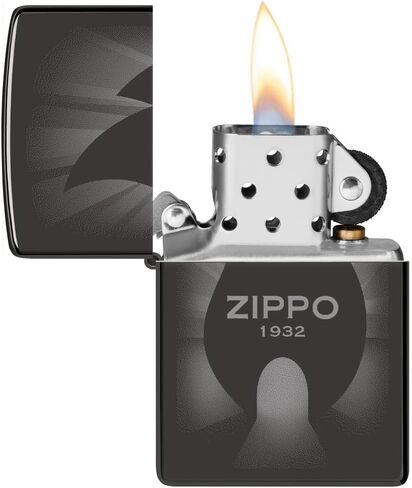 ولاعة جيب Zippo Seal Design بلون أزرق سماوي غير لامع in Saudi Arabia