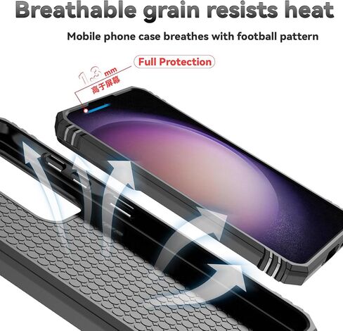 for Samsung Galaxy S25 Plus Case,with Camera Lens Cover HD Screen Protector,[Military Grade] Ring Car Mount Kickstand Hybrid Hard PC Soft TPU Shockproof Protective Case for Galaxy S25 Plus, Black in Saudi Arabia