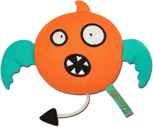 Touchdog Cartoon Flying Critter Monster Plush Dog Toy , One Size, Orange in Saudi Arabia