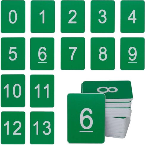 StayMax Rectangle Plastic Numbered Tags Number Disc Number Token (0-50, Black) in Saudi Arabia
