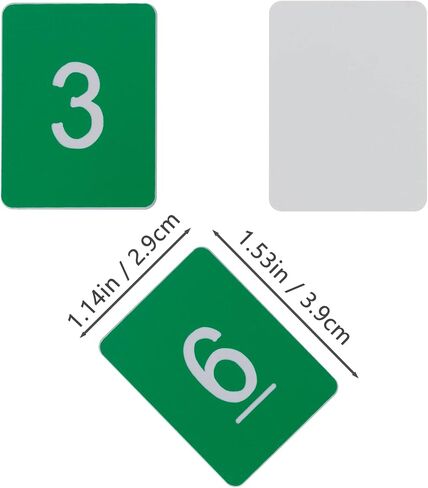 StayMax Rectangle Plastic Numbered Tags Number Disc Number Token (0-50, Black) in Saudi Arabia
