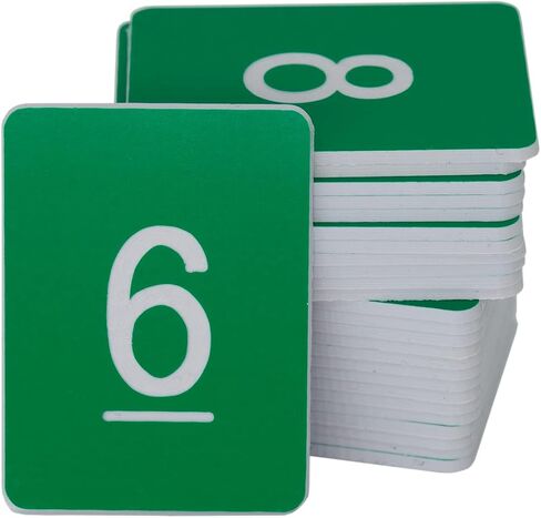 StayMax Rectangle Plastic Numbered Tags Number Disc Number Token (0-50, Black) in Saudi Arabia