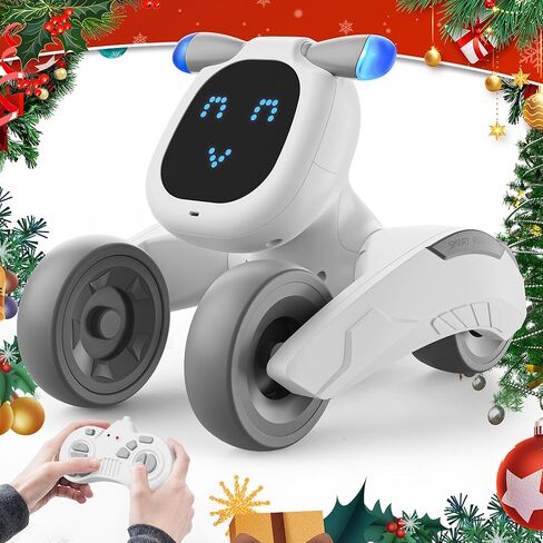 Robot Dog Toy for Kids, Remote Control Dog Robot, Voice & Touch Control Robot Pet Dog with LED/Record/Sing/Dance, Rechargeable Puppy Toys for 5 6 7 8 9 10 Year Old Boy Girl Ideas (Blue) in Kuwait