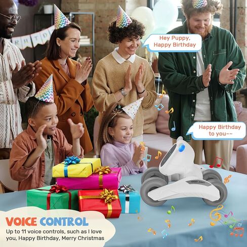 Robot Dog Toy for Kids, Remote Control Dog Robot, Voice & Touch Control Robot Pet Dog with LED/Record/Sing/Dance, Rechargeable Puppy Toys for 5 6 7 8 9 10 Year Old Boy Girl Ideas (Blue) in Kuwait