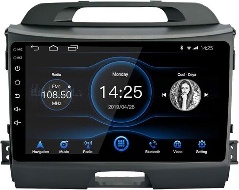 Android Carplay Car Radio, Support Apple Carplay/Android Auto, 9 inch Touch Screen GPS Navigation Bluetooth USB Player for Audi A3 2003-2011 S3 2006-2012 RS3 2011-2012 in Saudi Arabia