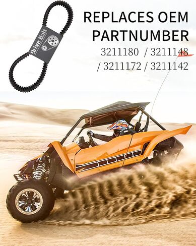 حزام القيادة عالي التحمل 59011-0003 لـ Kawasaki Brute Force 650 & 750 (2005-2020) / KFX 700 (2004-2009) / Prairie 360, 650, 700 (2002-2012) / Teryx 750 (2011)، يستبدل حزام CVT 59011 -0019, 19C3218 in Saudi Arabia
