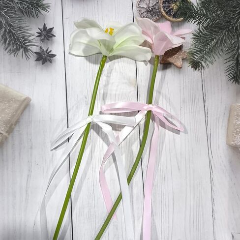 5x7 Inch Black Satin Ribbon Twist Tie Bows for Gift Wrapping - 50 Counts in Saudi Arabia