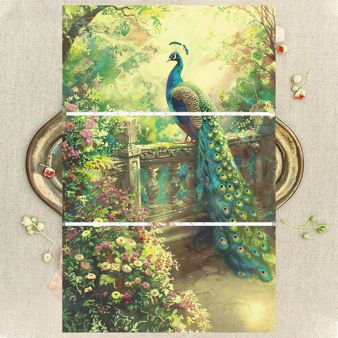 GLOBLELAND 3 Pcs Retro Farm Animals Rub on Transfers for Furniture and Crafts Decals 6x12 inch Furniture Transfer Stickers Self Adhesive Waterproof Décor Transfers Decals for Home in Saudi Arabia