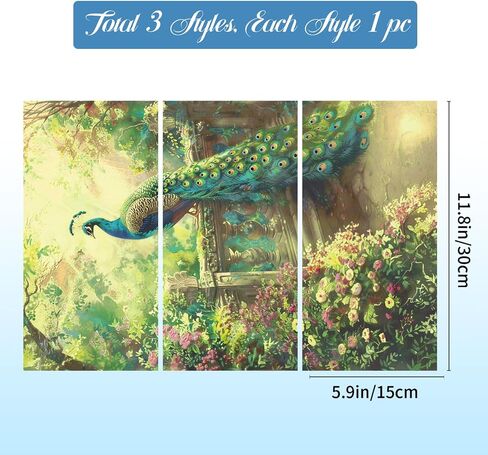 GLOBLELAND 3 Pcs Retro Farm Animals Rub on Transfers for Furniture and Crafts Decals 6x12 inch Furniture Transfer Stickers Self Adhesive Waterproof Décor Transfers Decals for Home in Saudi Arabia