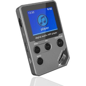 New 72GB Lossless Music Player,MP3/MP4 Player, Full body zinc alloy, Professional Level Music Player with BT 5.0, FM Radio, Voice Recorder, Mini Design, HiFi Sound, Ideal for Sport, Earphones Included