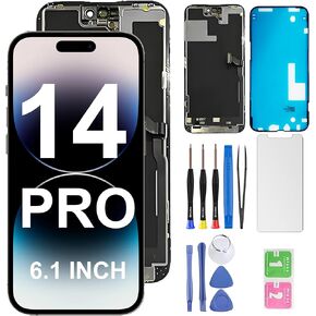 for iPhone 14 Pro Max Screen Replacement.6.7Inch[LCD] Display.3D Touch LCD digitizer Assembly for （A2651 A2893 A2896 A2895 2894） with Repair Tools, Waterproof Membrane, Protective Scree