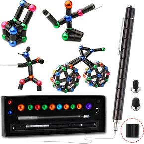 Fidget Pen，Magnetic Pen，Decompression Magnetic Toy Pen, Teen Girl Gifts, Gifts for Teenage Boys，Novelty Toy Gift for Kids or Friends (Green, Big)