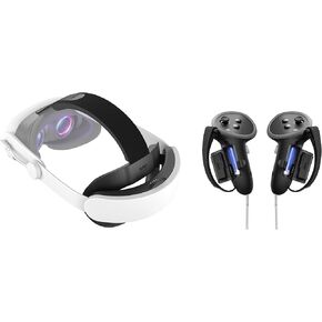 KIWI design K4 Boost Head Strap Compatible with Quest 3/3S and G4 Pro Controller Grips Accessories Made for Meta