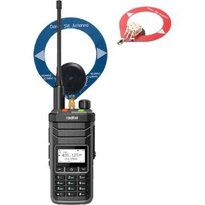 Radtel RT-860 Multi Band Ham Radio HF UHF VHF Dual Band with AM USB LSB CW CB LW MW SW SSB Reception, 1024 Channels, 2000mAh Battery, Type-C Charging (with SW/MW Antennas)
