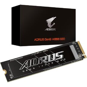 GIGABYTE AORUS Gen5 14000 SSD 1TB PCIe 5.0 NVMe M.2 Internal Solid State Hard Drive with Read Speed Up to 13600MB/s, Write Speed Up to 10200MB/s, AG512K1TB