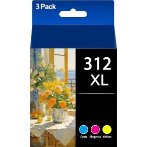 312xl 312 Ink cartridges Black for EPSON xp 15000 Ink cartridges for EPSON 312xl Ink cartridges 312XL 312 XL T312 with Expression Photo XP-15000 XP-8500 XP-8600 Printer (2 Black