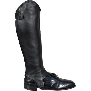 Equestrian Unisex Half Chap Gaiter Extra Grip Non Slip Full Grain Cow Takey Leather.Accurate Size Chart in Images.