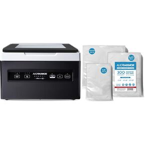Avid Armor USVX Ultra Series 10-Inch Chamber Vacuum Sealer + 300 Pre-Cut Pouches (6"x8", 8"x10", 10"x10") – Commercial-Grade Sealing for Liquid-Rich Foods, Sous Vide, and Food Preservation