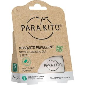 PARA'KITO Refill Pellets for Mosquito Repellent Bracelets, Mosquito Pellets with Citronella Oil, Peppermint Oils, Hiking & Camping Accessories, 2 Refills (15 Days Each)