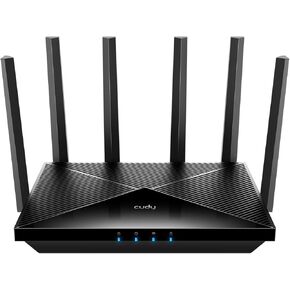 Cudy BE6500 WiFi 7 Router Dual Band Gaming Router, 2.5G WAN Port, 6500Mbps, VPN Client and Server, Cudy APP Control, Broadcom 2 GHz Quad-Core CPU, WR6500H