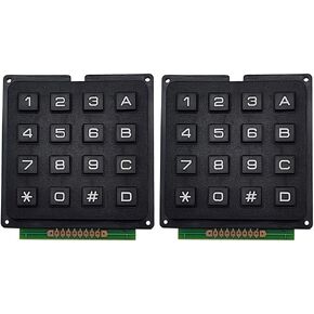 2PCS 3x4 Matrix Keypad 12 لوحة مفاتيح لوحة المفاتيح الخارجية للوحة المتحكم (مفتاح 3x4)