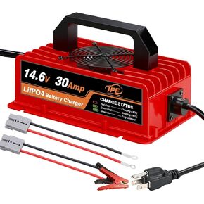 TPE 14.6V 30AMP LIFEPO4 شاحن البطارية 12V 30A متوافق مع بطاريات LIFEPO4 12.8V ل 12