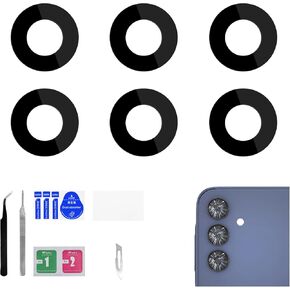 2 Pack for Samsung Galaxy A15 5G Rear Camera Lens Replacement Adhesive Back Camera Glass Lens with Full Fix Tool Repair Kit Tweezers Dust Cloth for A15 5G SM-A156U SM-A156U1 SM-A156U1 DS
