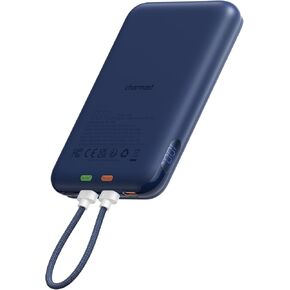 Charmast 10000mAh Wired Portable Charger, 20W Fast Charging Slim Power Bank with Removable Cable for iPhone & Android, Hand-Free Battery Pack with Digital Display for Short Travel (No-Wireless) in Kuwait