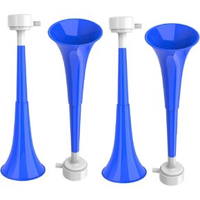 Collapsible Stadium Horn Noise Maker, Mini 10.63 Inch Vuvuzela Blow Horns Loud Sound Soccer Horn Blow Horn Noisemakers for Sporting Events Graduation Games School Sports Party Supplies Favors – 4PCS
