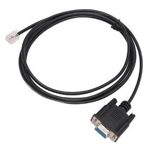 DB9 RS232 to RJ11 6P4C Serial Console Cable, Plug and Play, EMI Interference Prevention, Reliable Construction, 1.8m Length with PVC Material forAP7800 AP7900 9400144A