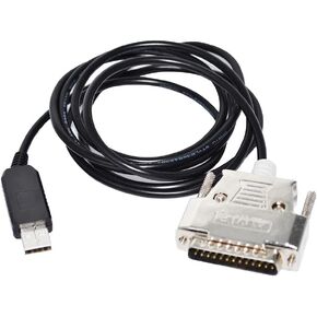 USB Male to DB25 Male RS232 Serial Communication Cable for KANTRONICS KPC2 KPC-3 TNC with Computer(1.8 Meters)