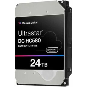 WD Ultrastar DC HC580 WUH722424ALE6L4 - Hard Drive - 24 TB - Internal - 3.5" (8.9 cm) - SATA 6Gb/s - 7200 RPM - Buffer: 512 MB