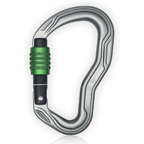 CE Certified 30KN Heavy Duty Carabiner Clips,Carabiner for Rock Climbing, Ice Climbing,Mountaineering,Rappelling, Arboriculture, Hunting & Rescue, D-Shaped 4.53 Inch, Large Size