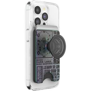 ​​​​PopSockets Phone Wallet with Expanding Grip and Adapter Ring for MagSafe, Phone Card Holder, Wireless Charging Compatible, Wallet Compatible with MagSafe - The Dark Lord Has Returned