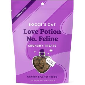 Bocce's Bakery, One Fish, Two Fish Crunchy Treats for Cats, Wheat-Free Everyday Cat Treats, Made with Limited-Ingredients, Baked in The USA, All-Natural Crunchy Treats, Salmon & Seaweed Recipe, 2 oz