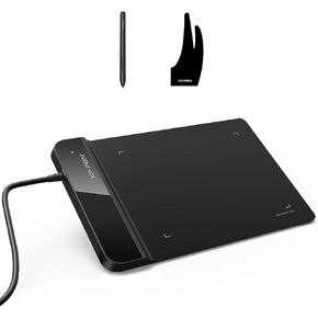 رسم جهاز لوحي-xp-pen G430S OSU قرص رسم لوحي رسم مستويات مع 8192 ضغط 4 × 3 بوصة قرص Ultrathin و 2-Fingers القفاز (الحجم L) و PN01 القلم السلبي الخالي من البطارية