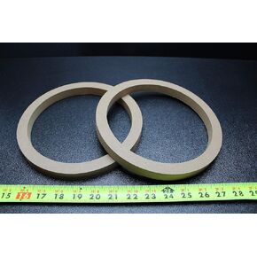 2 MDF Speaker Ring Spacer 8 INCH Wood 3/4 Thick Fiberglass Box ENCLOSE RING-8R