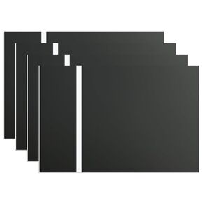 Double Color Acrylic Sheet (8" x 12", 200 * 300 mm, 4 Pieces)-White/Black