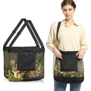 Mushroom Foraging Bag - Foraging Kit With Mesh Bag, Adjustable Shoulder Strap, Mushroom Basket With Smartphone Pocket(Mixed color 2 Pack)